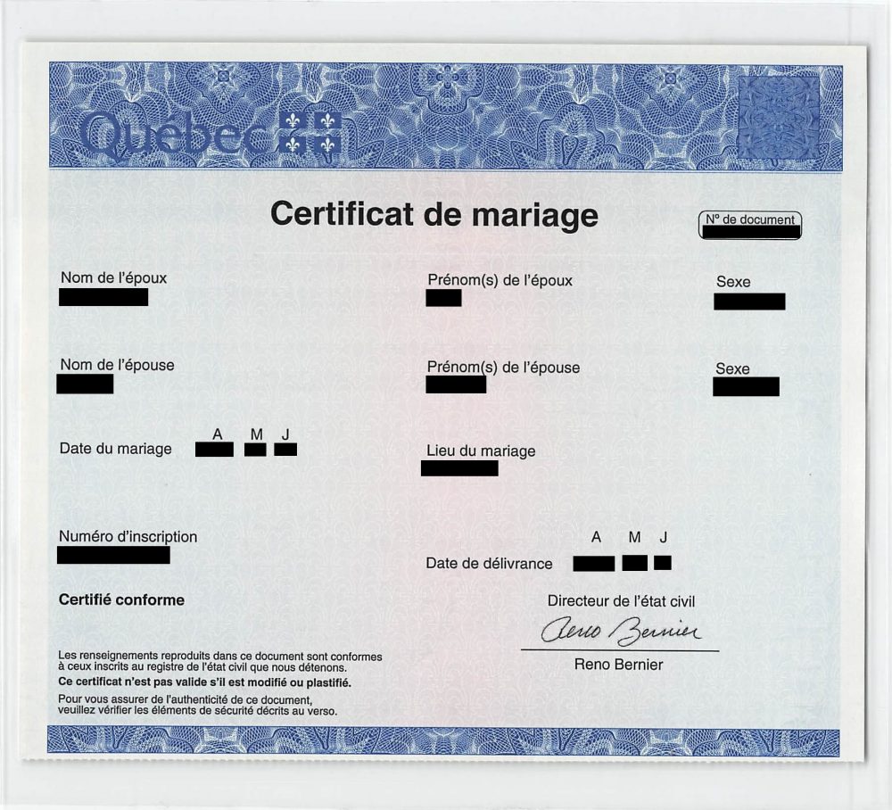 Le mariage au Québec - Immigrant Québec